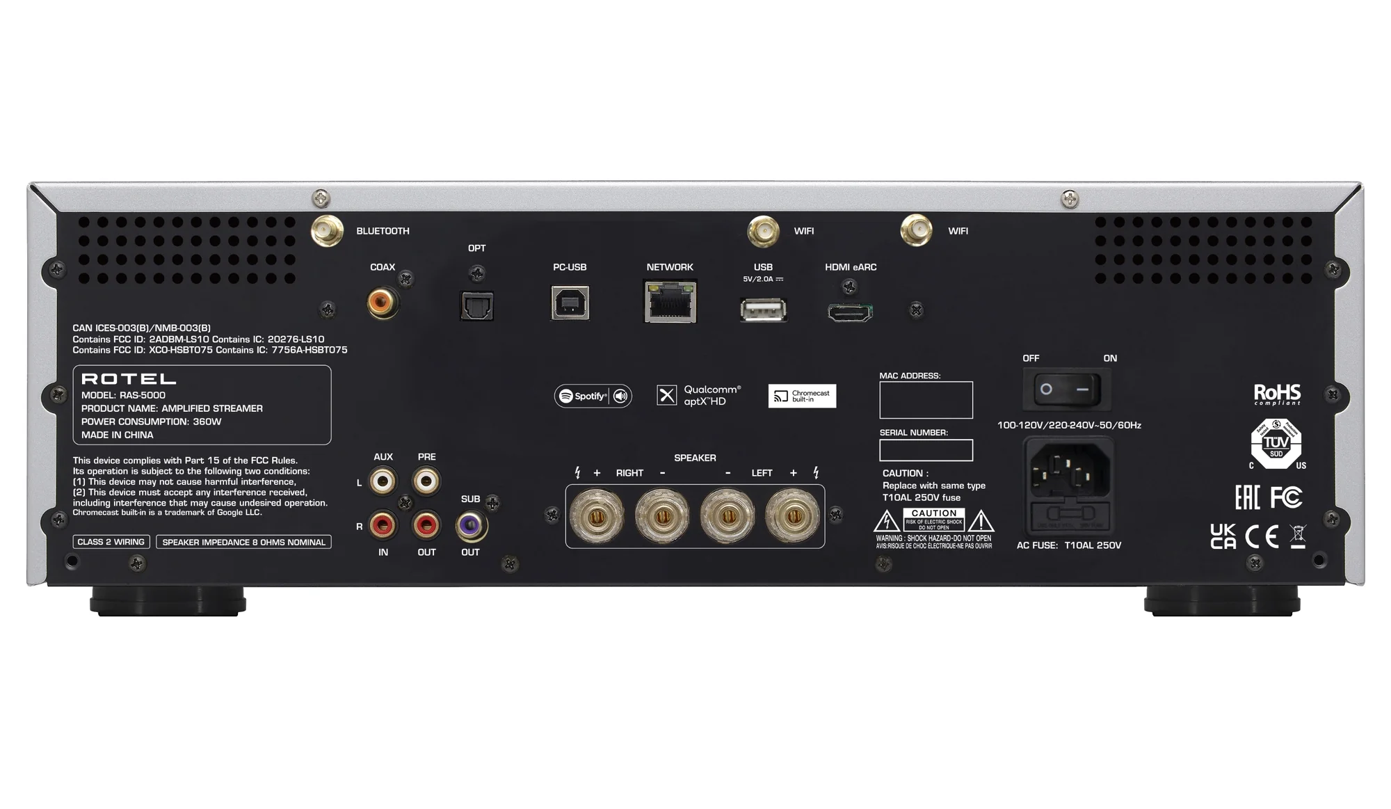 Rotel RAS-5000 Amplified Streamer - Image 3